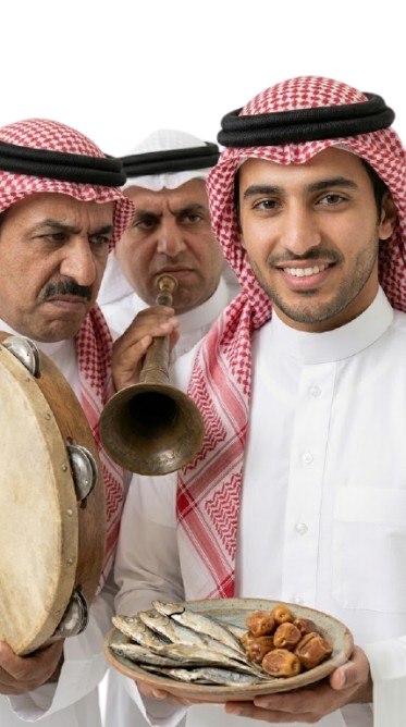كل هذه البهارج والطبول من أجل حفنة من السمك المجفف والتمر